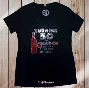 bling wine shirts