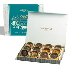 , Bloom - Luxury Christmas Tea Gift Set | 12 Unique Loose Leaf Teas in Tin Caddi