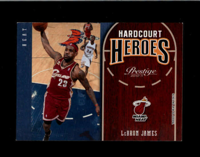 LEBRON JAMES 2010/11 PANINI PRESTIGE #1 HARDCOURT HEROES CAVS INSERT BD2659