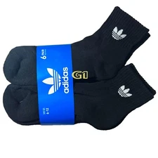Adidas Men 6 Pair Short Ankle Socks 3 Pair Low Cut Sock Athletic Everyday Wear