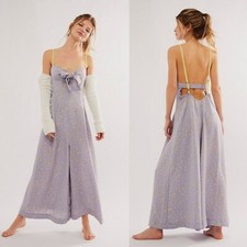 NWT New 128 Free People Coming Home Sky Combo Romper Size XS