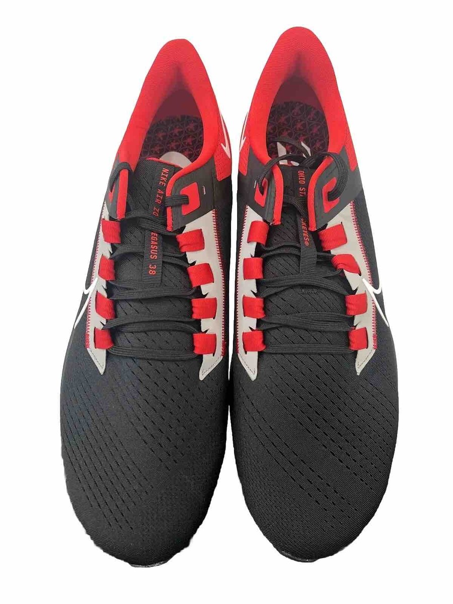 Men’s Size 18 Nike Air Zoom Pegasus 38 Ohio State Buckeyes DJ0837-001 RARE New Nike Air Zoom Pegasus 38 Ohio State Buckeyes Running  main image 3