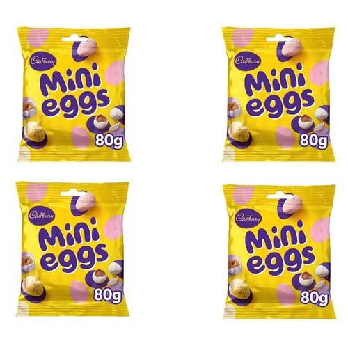 24 x CADBURY MINI EGGS CHOCOLATE BAG 80G Full Box Perfect Kids Christmas Gift