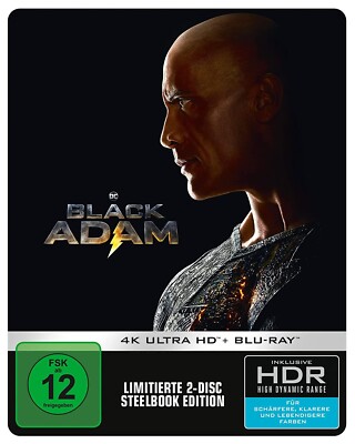 Black Adam Limited Steelbook (4K Ultra HD + Blu-ray)