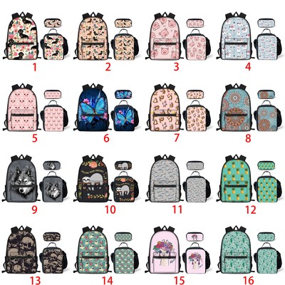 butterfly backpack and lunchbox