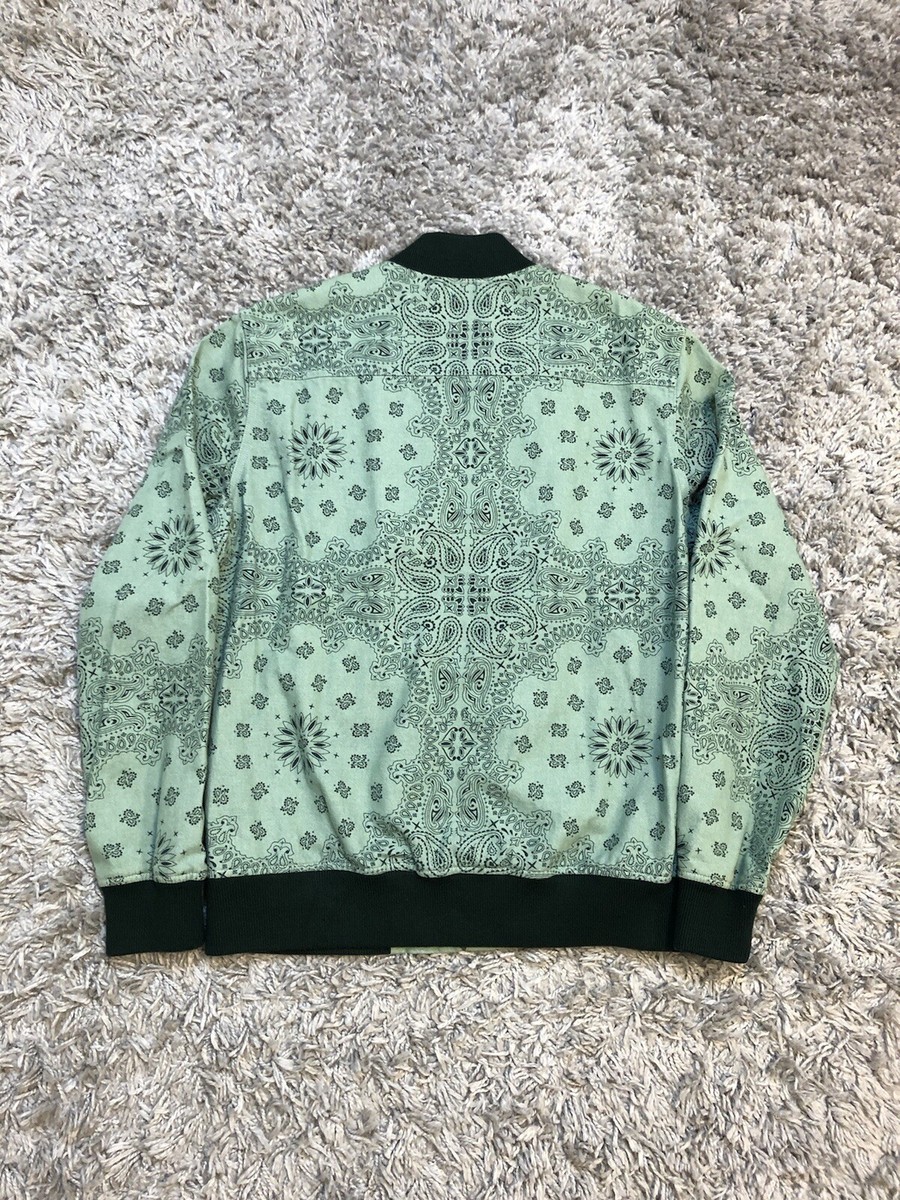 SS13 Supreme Denim Campus Paisley Jacket Green Coat Adult Men 