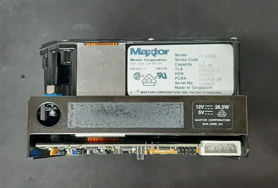MAXTOR XT-8760E 760MB HARD DISK DRIVE (UNTESTED) - Image 2 of 4