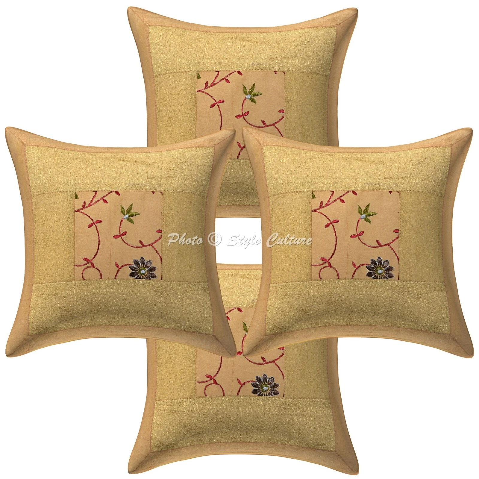 Handwoven Home Decor Cushion Boho Embroidered Throw Pillow Cover Case Meditation