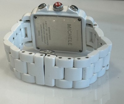 Authentic Michele Deco Ceramic Diamond Chronograph Watch - MWW06F000002 MWW06F000002 Michele Deco Ceramic Chronograph Watches main image 3