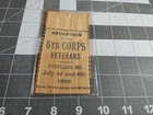 Civil War Veterans 6th Army Corps Ribbon Reception Portland Maine 1890