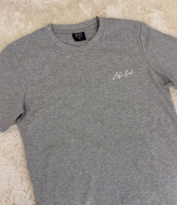 Lofi girl tshirt ts gray Short Sleeve Crew Neck T Shirt Size S unisex all new 