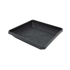 11 & 14L Square Black Plastic Pot Saucer - Multi Packs - £2.50 NEXT DAY DELIVERY
