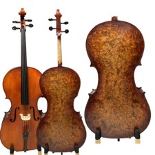 Professional Stradivari copy Cello 4/4 whole Bird eye Curly maple wood 15950