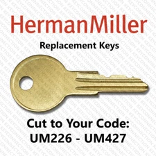 Herman Miller File Cabinet Replacement Key Cut to Your Code UM226 - UM427