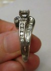 14K White Gold 38 Diamond Cluster Engagement Ring Size 9 8.7 Grams R18 — photo 8