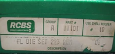 RCBS 11101 Full Length 2 Die Set for .223 Remington Reloading RCBS 11101