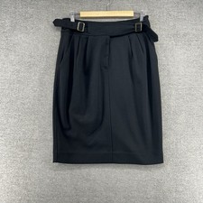 Maeve Anthropologie Belted Skirt Women Size 12 Black Casual