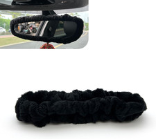 Car Rearview Mirror Cover, Cute Plush Elastic Rear View Mirror Protector, Automo
