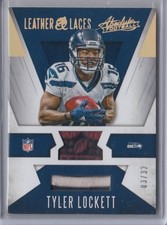 2016 PANINI ABSOLUTE LEATHER AND LACES MATERIALS TYLER LOCKETT 03/32 SEATTLE