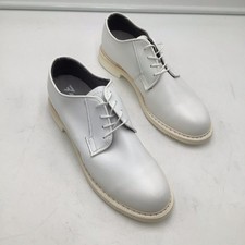 Bates 7131 Women's White Leather USA-Made Oxford Shoe Size 8.5