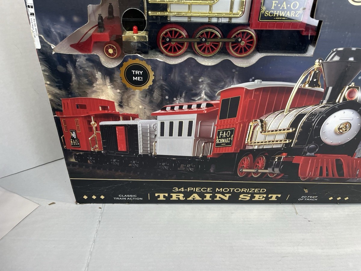 FAO Schwarz Classic Motorized Train Set Toy 100206 for sale