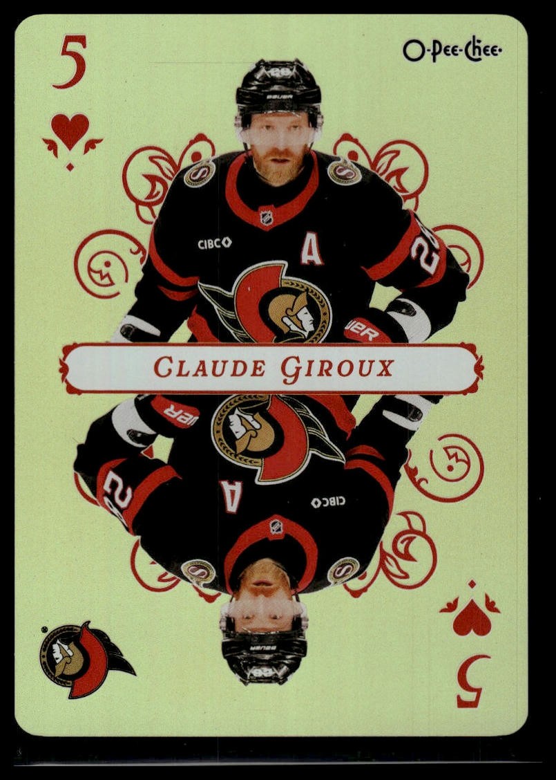2025-26 O-Pee-Chee #5 Claude Giroux Playing Cards