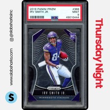 2019 PANINI PRIZM #366 IRV SMITH JR. RC ROOKIE PSA 9