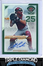 2025 Panini Prospect Edition Easton Carmichael Auto Green Prizm AC405
