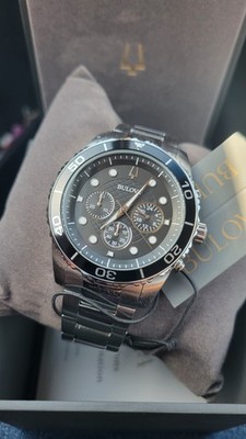 Bulova 98A210 Men's Black Dial Wristwatch for sale online | eBay