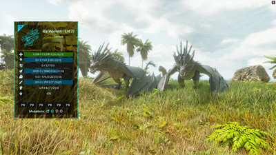 ARK Survival Ascended PvE * SOLID BLACK * Ice Wyverns Ragnarok Dino Pair