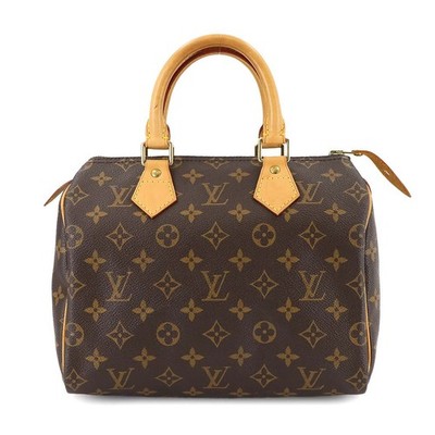 LOUIS VUITTON Monogram Speedy 25 Hand Bag Brown M41528