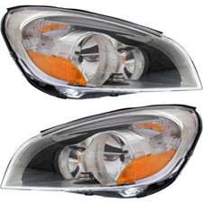 Headlight Set For 2011 2012 2013 Volvo S60 Left And Right With Bulb 2pc