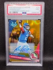 ***Jaxson Dart Auto /50*** 2023 Bowman University Chrome - Gold Lava - PSA 9
