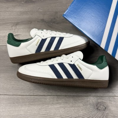 Adidas Samba OG ''White / Collegiate Green / Gum'' - Größe UK 8,5 / EU 42 2/3