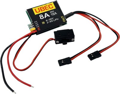 2-8S LiPo UBEC-8A BEC 5,2/6,0/7,4/8,4V Servo unabhängiges Netzteil für RC Auto
