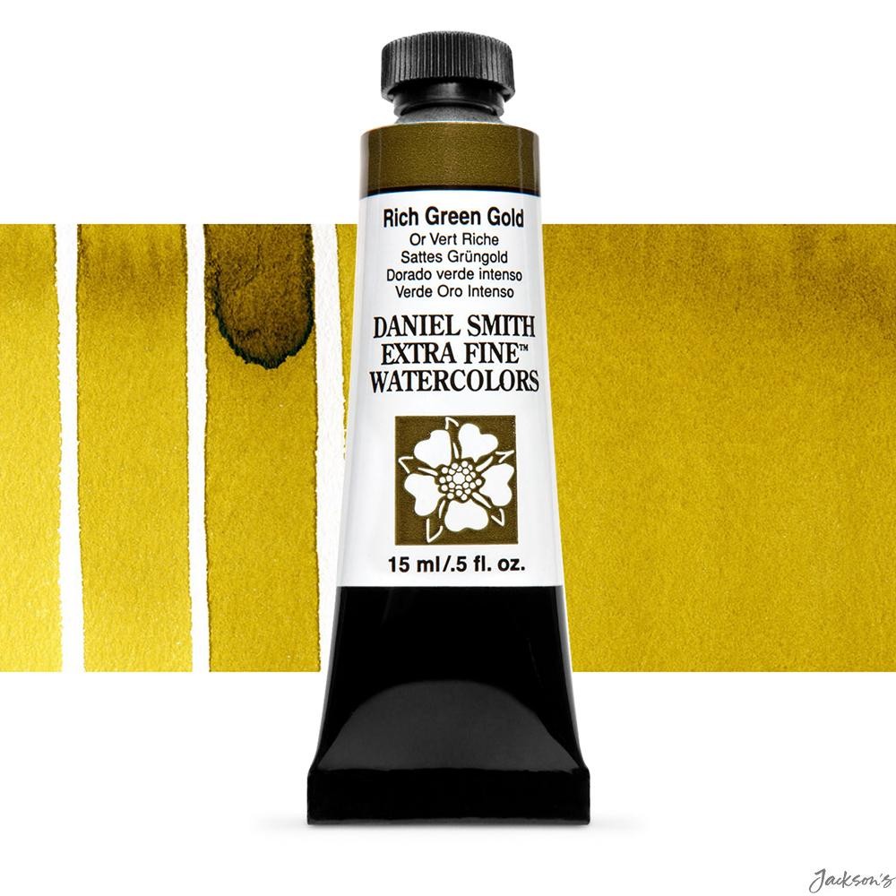 Daniel Smith Extra Fine Watercolour 15ml Rich Green Gold