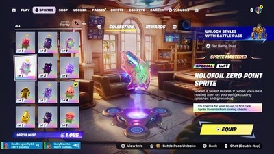 LVL 5 HOLO FOIL ZERO POINT SPRITES *RARE* (MASTERED LVL 5)
