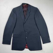 Pierre Balmain Blazer Pinstripe Navy Jacket Tailored Vintage Size Medium