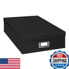 Pioneer Jumbo Scrapbook Storage Box, Black, 14.75 Inch x 13 Inch x 3.75 Inch