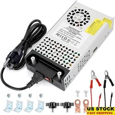 AC to DC Power Supply Converter 110V to 12V Efficient Cooling Protection Clips