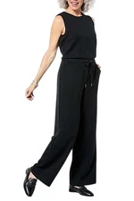 WynneLayers Women's Smooth Operator Scuba Knit Jumpsuit Black