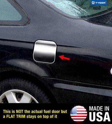 TYGER For 96-00 Honda Civic Gas Cap Chrome Stainless Steel Fuel Cover