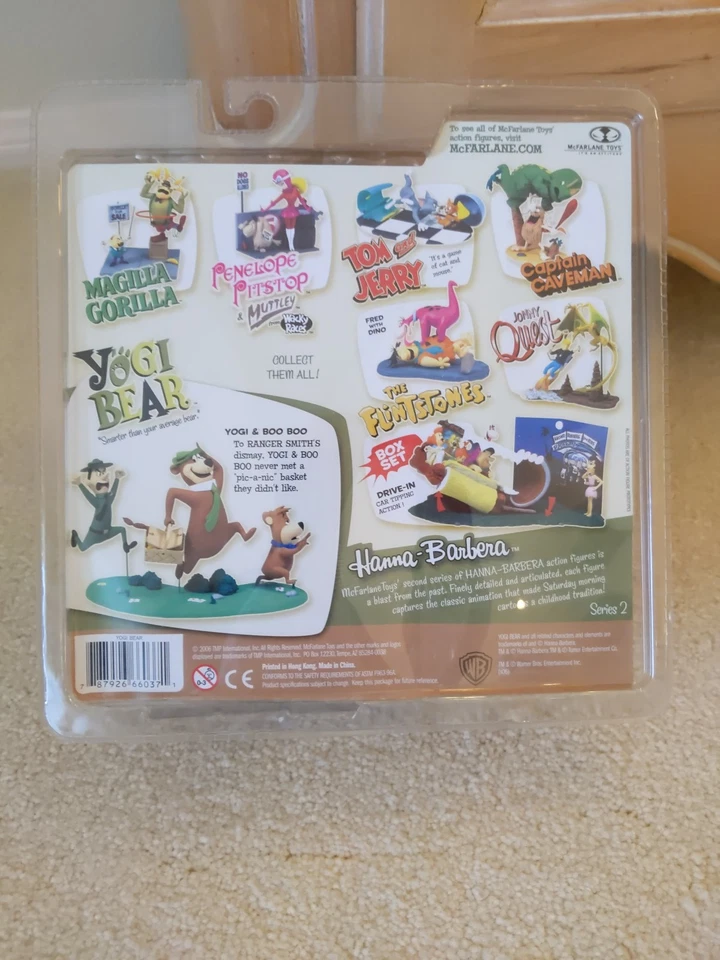 Hanna Barbera 系列 2 瑜伽熊 Boo Boo Ranger 套装 McFarlane 玩具 未拆封 2006 — 第 4/4 张图片