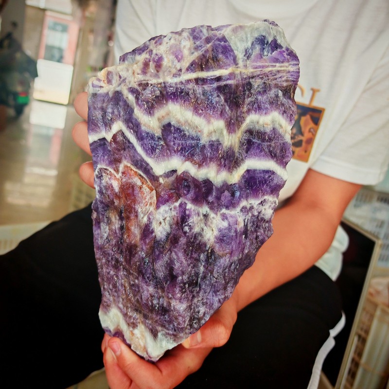 6.45LBNatural dreamy amethyst raw stone specimen2930g