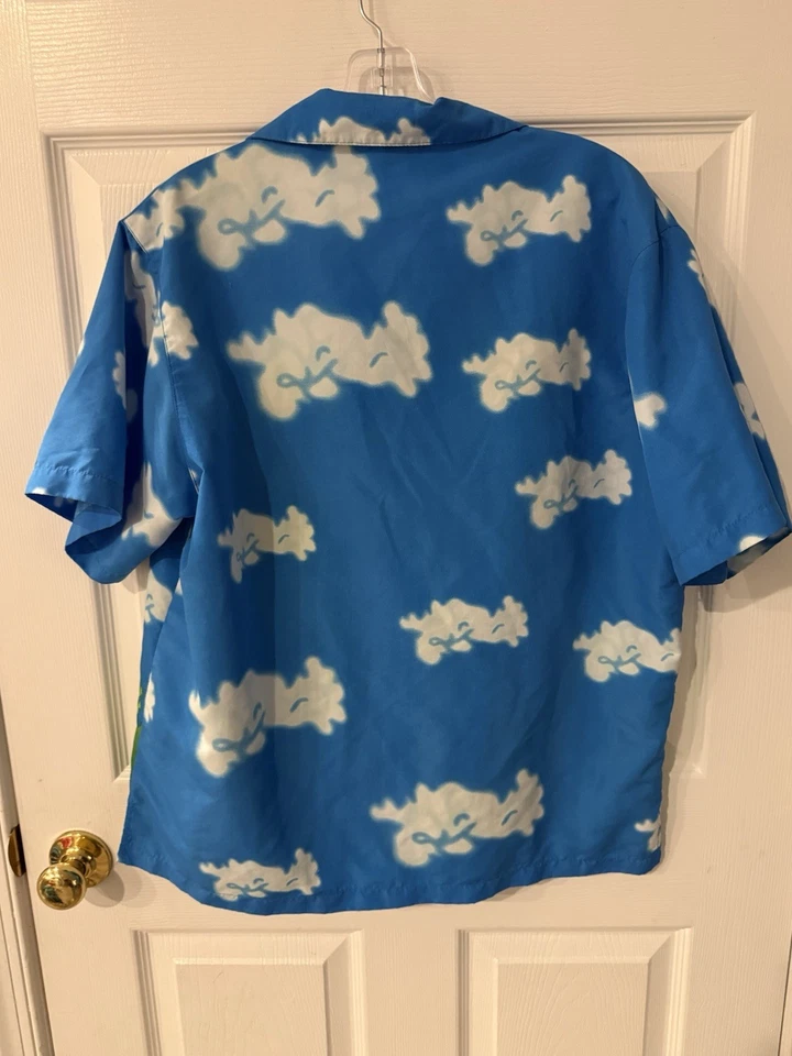 Hawaiian Tropic Camp Shirt Adult M Polyester Button Up All Over Print Caribbean - Image 2 of 4