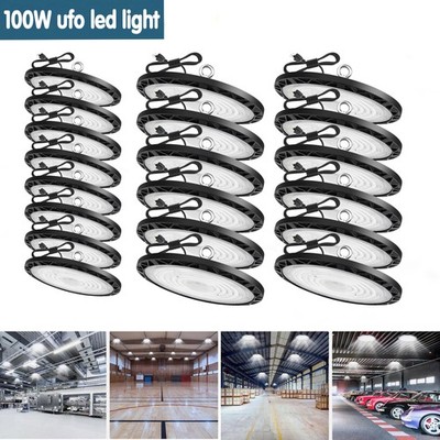 20Pack UFO Led High Bay Light 100W Warehouse Factory Commercial Industrial Light