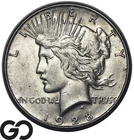1928-S Peace Silver Dollar Key Date AU Low Mintage San Francisco Mint