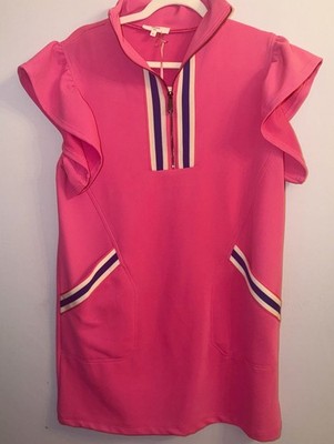 Entro Pink Textured Colorblock Dress #127