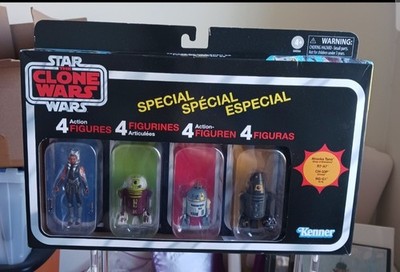 Vintage Collection Ahsoka Tano, R7-A7, CH-33P & RG-G1 Action Figure 4-Pack