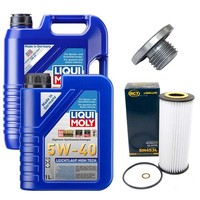 MotoröL Filter Set 5W-40 Liqui Moly 6 Liter + Schraube FüR BMW 3Er 318D 320D E46